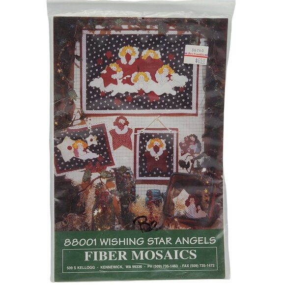 Christmas Angels Ornament Sampler Kit Sewing Pattern 88001 Wishing Star Angels - Picture 1 of 3